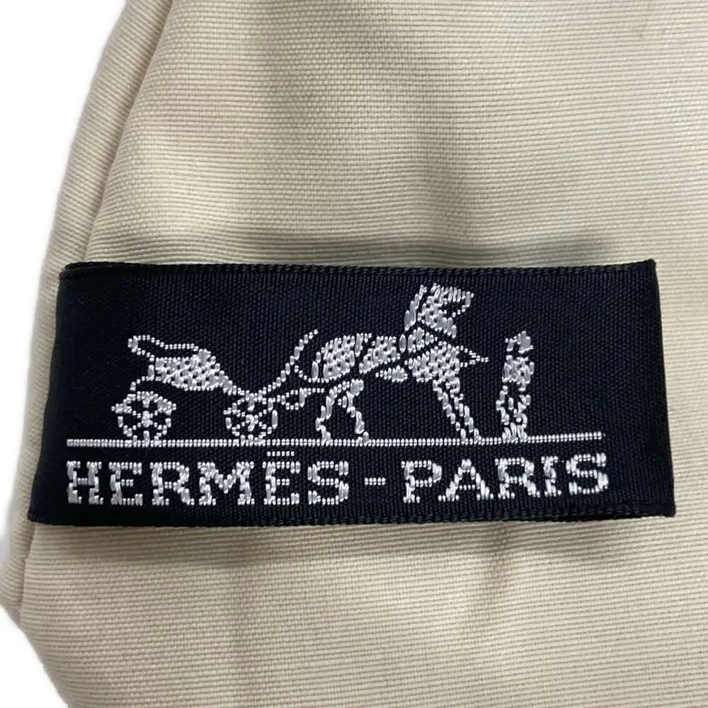 Hermès Bolide Pouch 20 Pouch Light Brown Canvas Leather